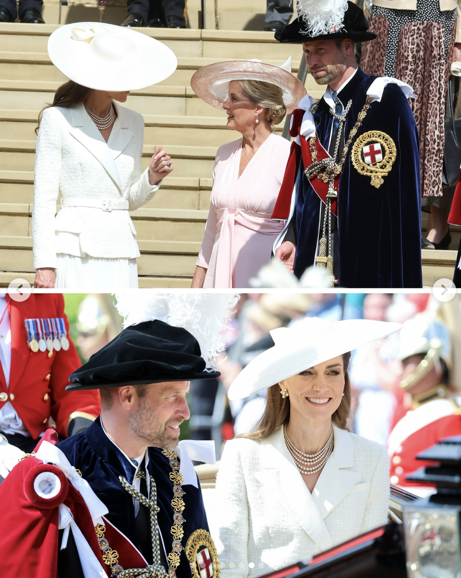 The Prince and Princess of Wales are seen during the Garter Day service, dated June 16, 2025 | Source: Instagram/princeandprincessofwales