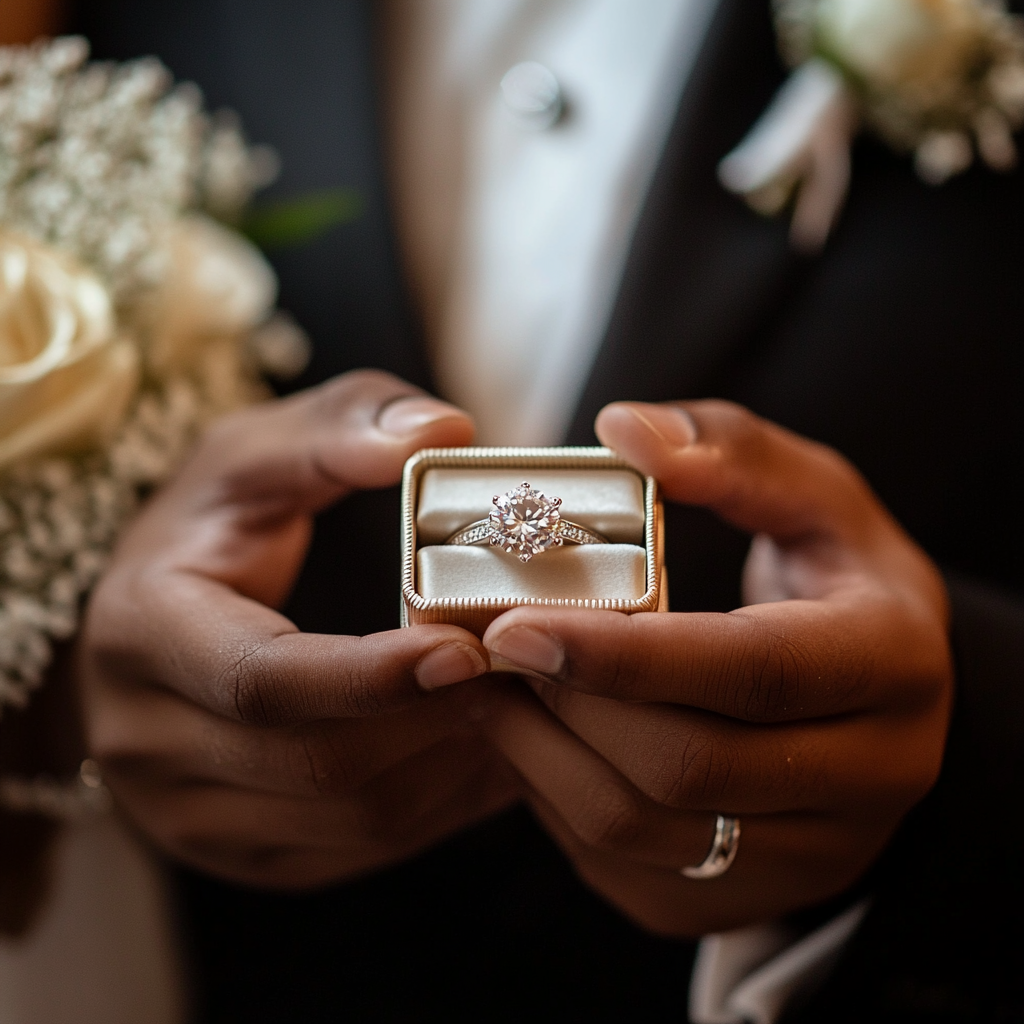 A man holding a ring box | Source: no source