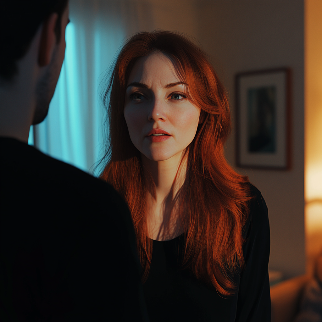 A woman talking to her husband | Source: No source