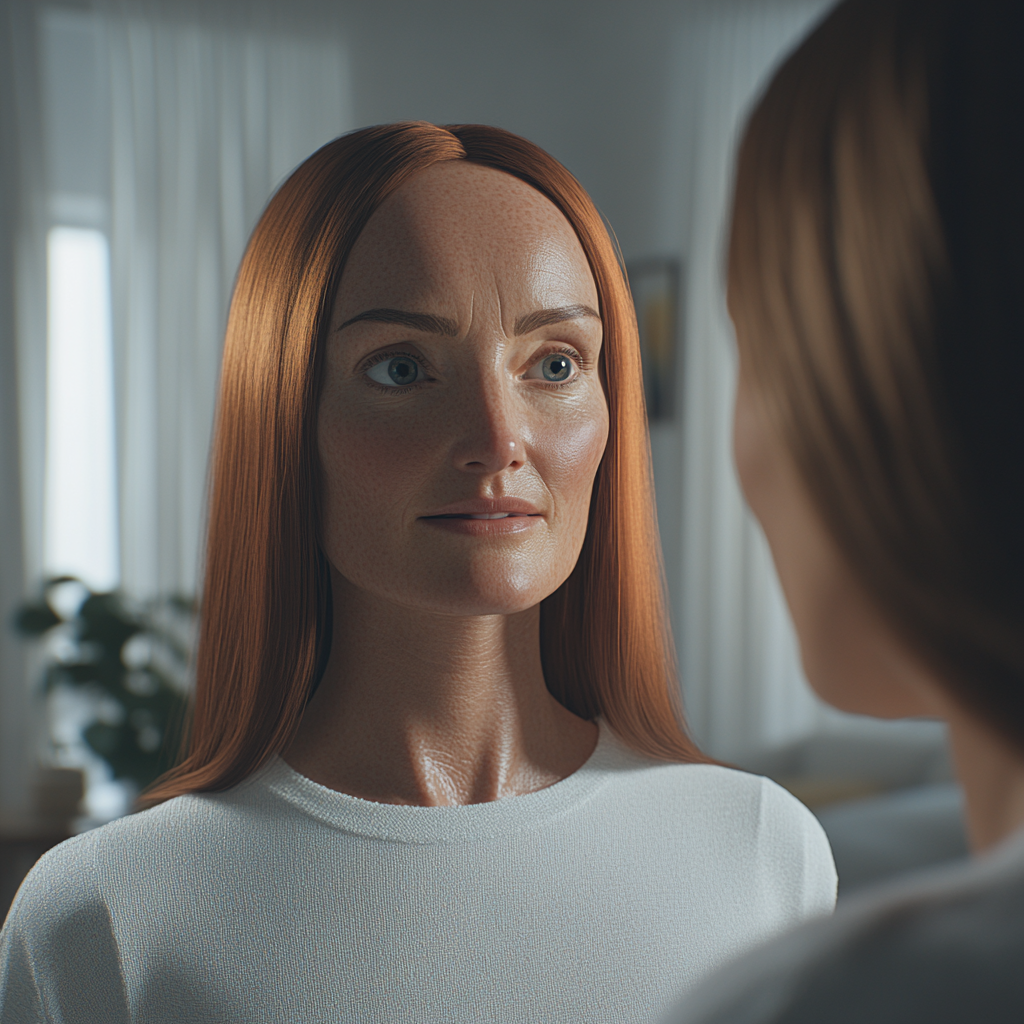 A woman talking to her mother | Source: No source
