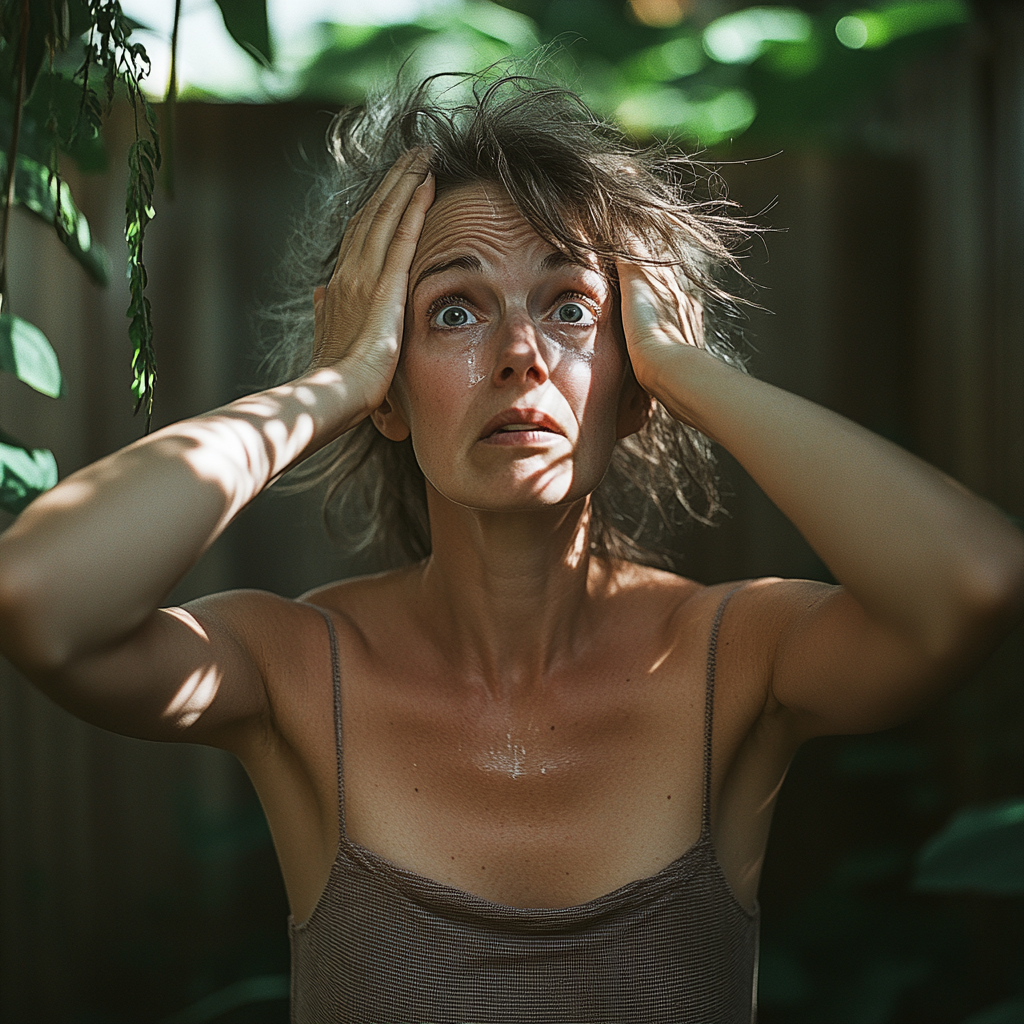 A shocked woman crying | Source: No source