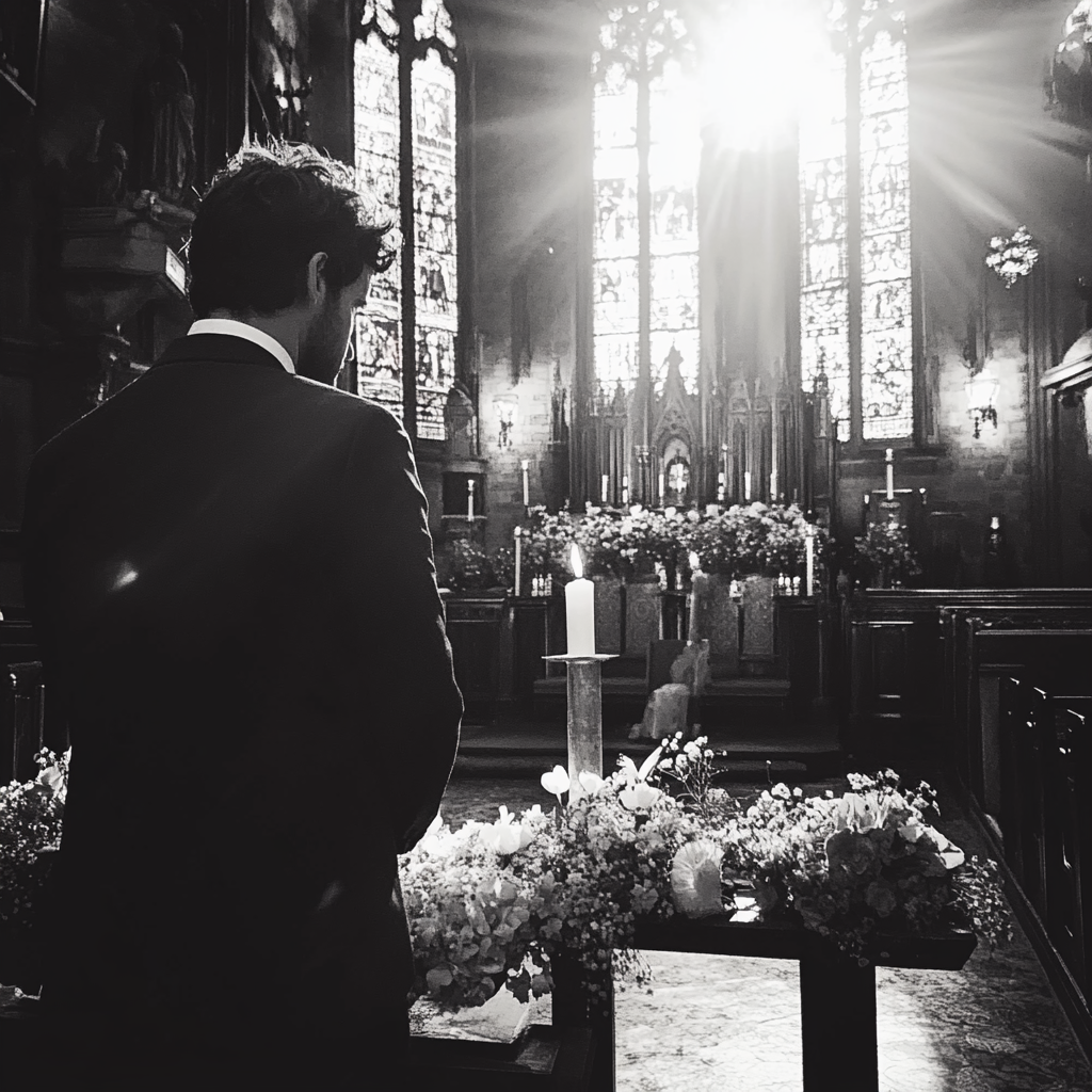 A groom standing at the altar | Source: No source