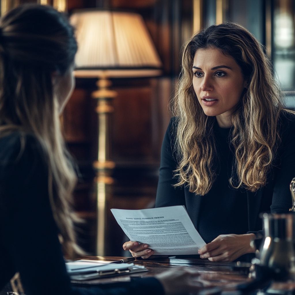 Woman in an office meeting with the CEO | Source: No source
