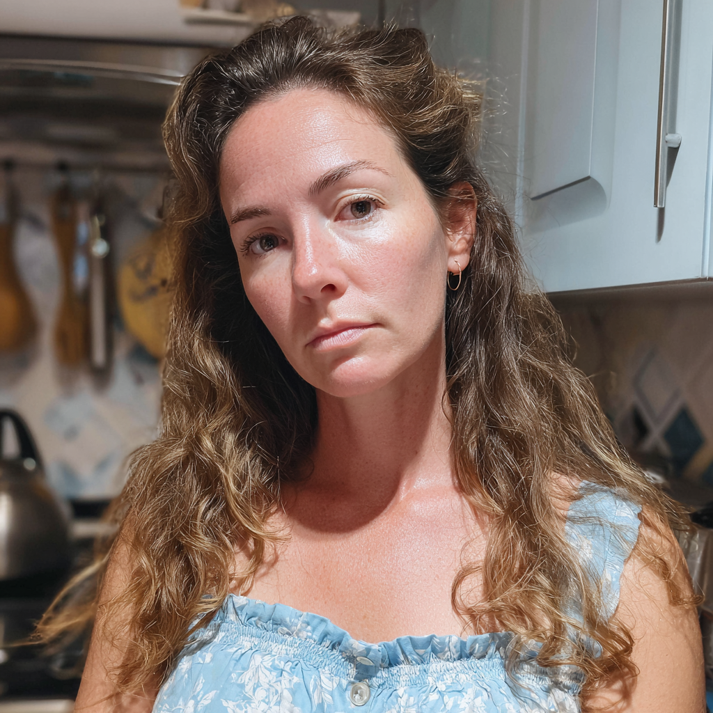 A close-up of an upset woman | Source: No source