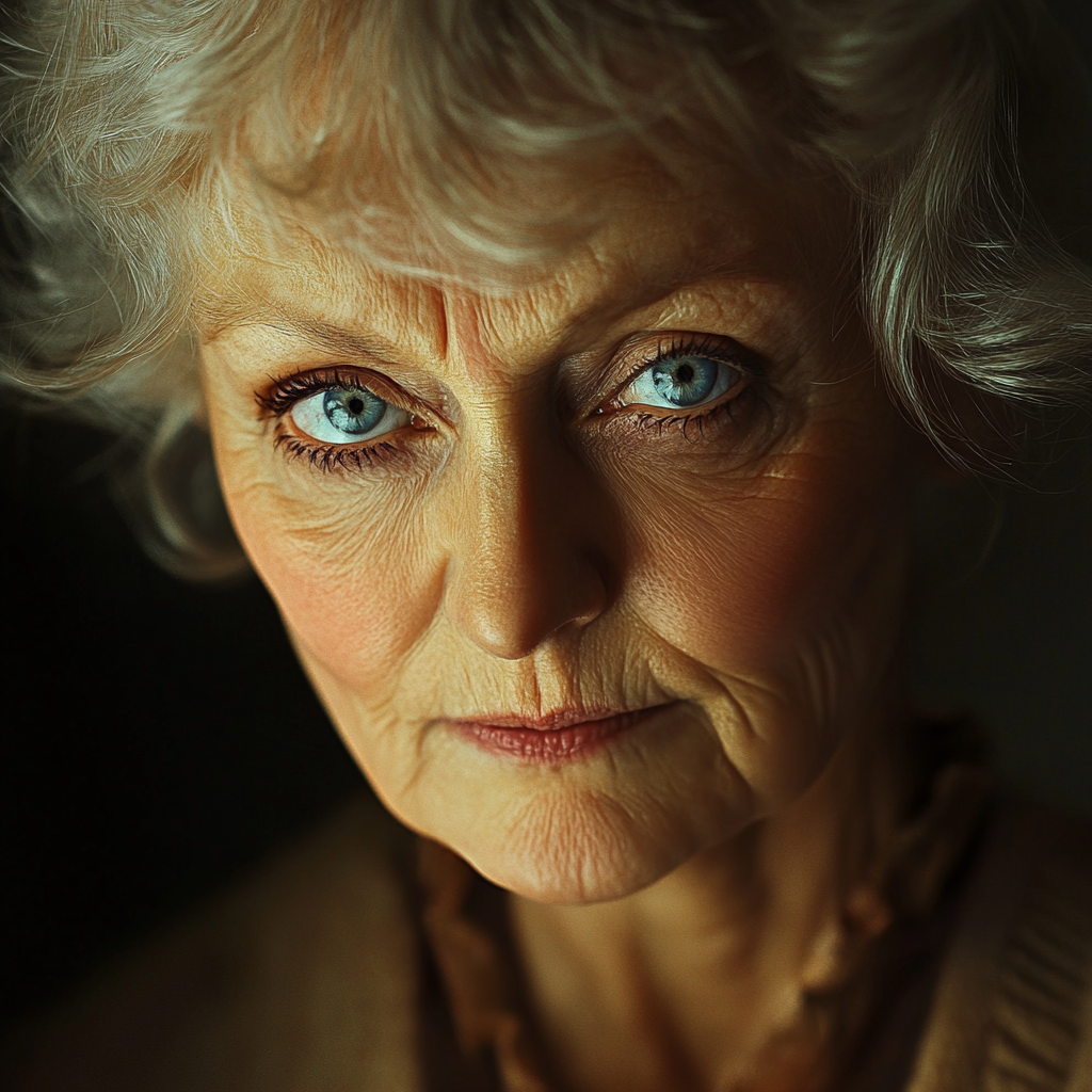 A solemn woman | Source: no source