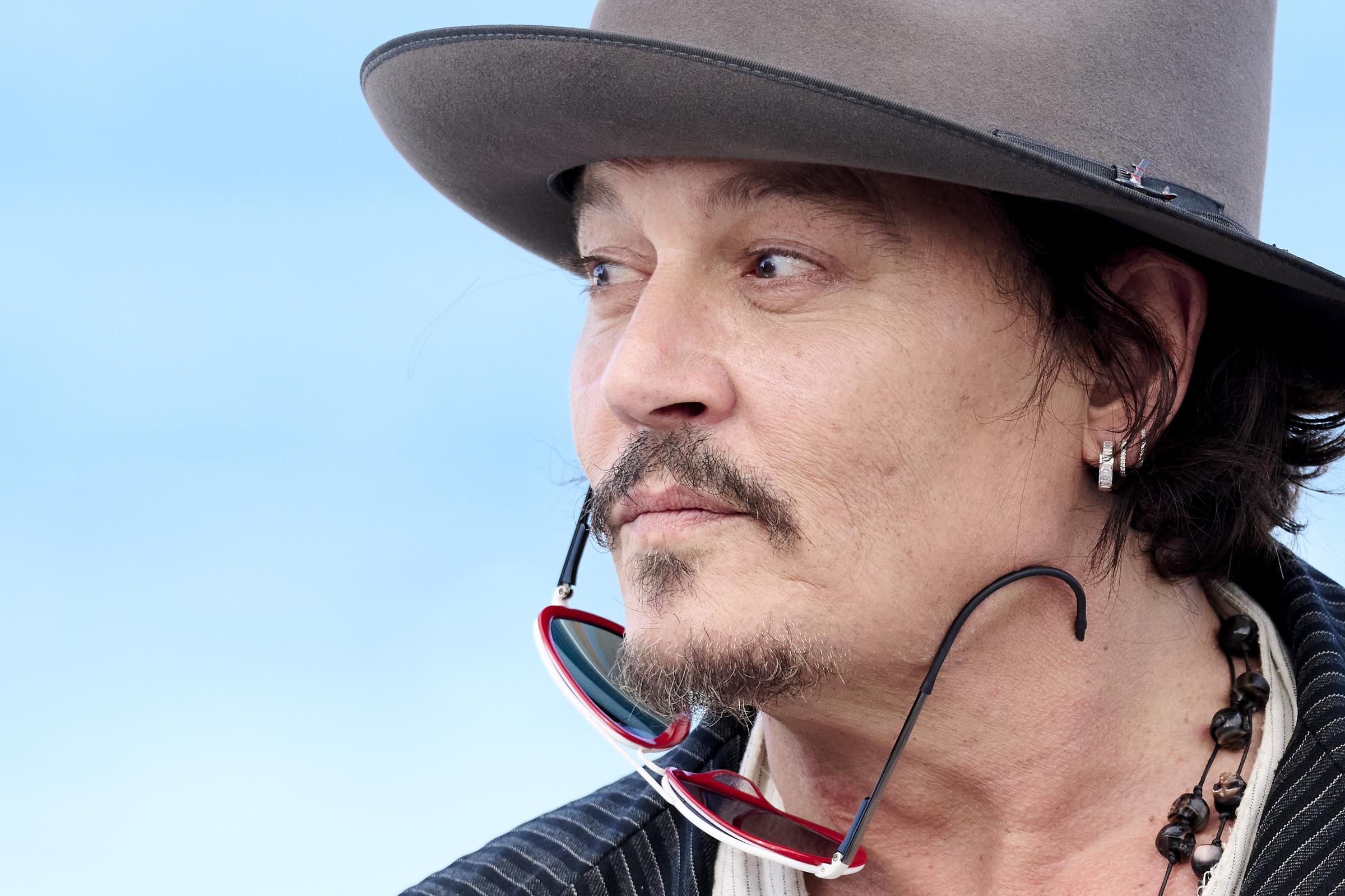 Johnny Depp attends the "Modi, Three Days on the Wing of Madness" photocall during the 72nd San Sebastian International Film Festival at the Kursaal Palace on September 24, 2024, in San Sebastian, Spain. | Source: Getty Images