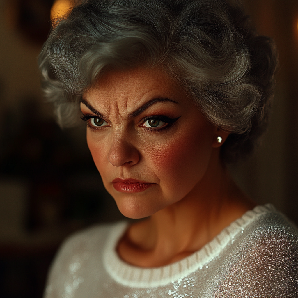 An angry woman frowning | Source: No source