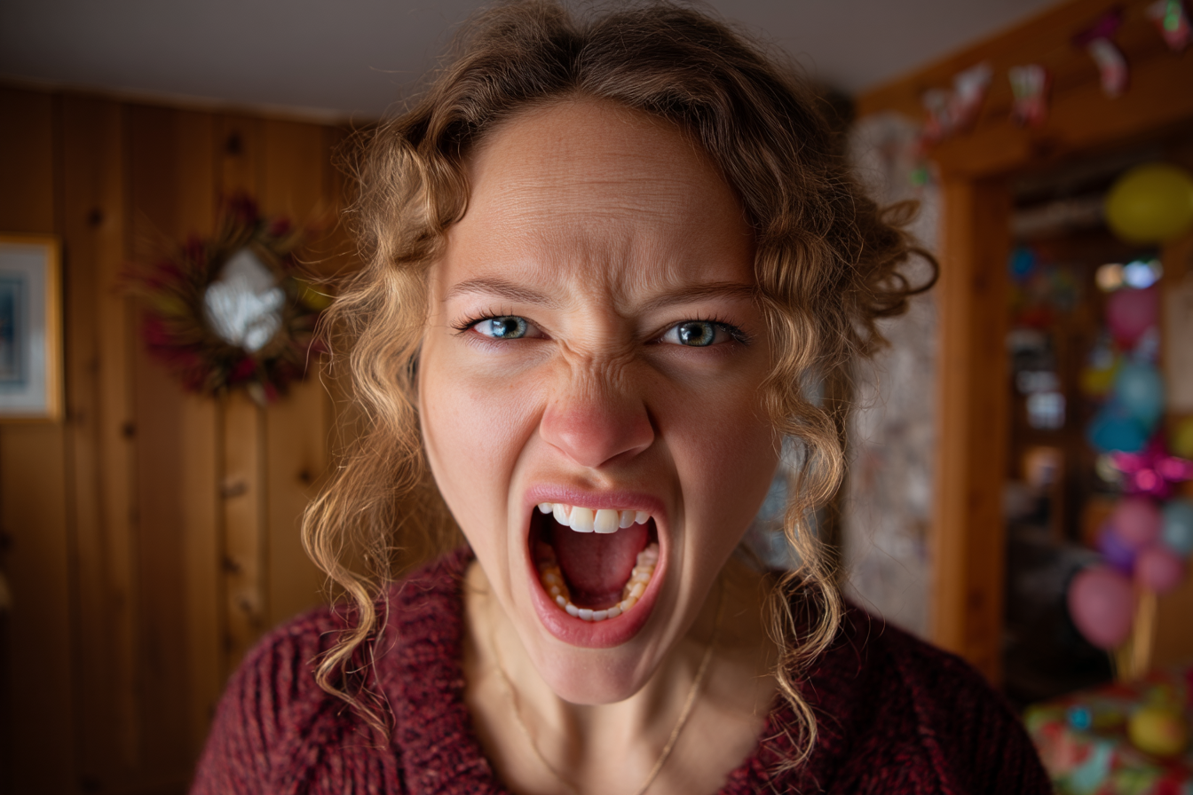 A woman yelling | Source: No source