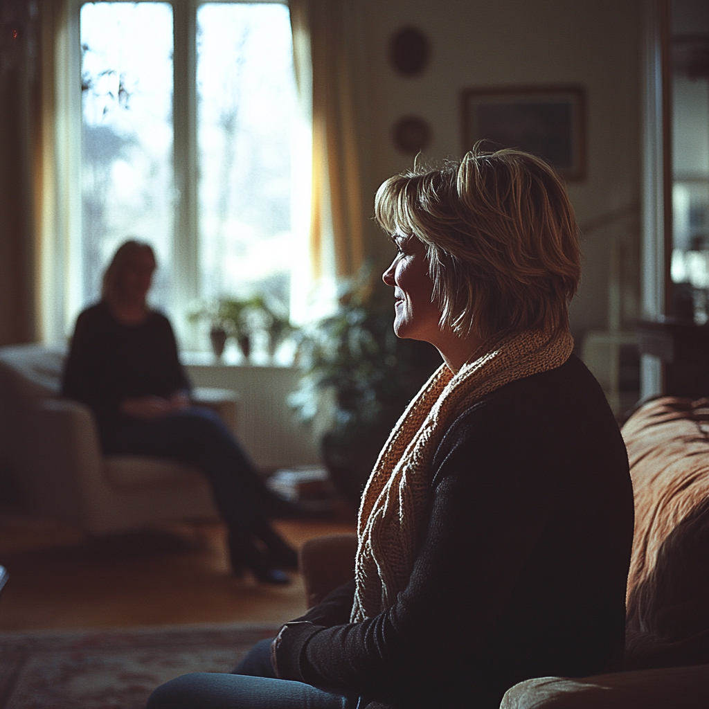 A woman talking to her daughter | Source: No source