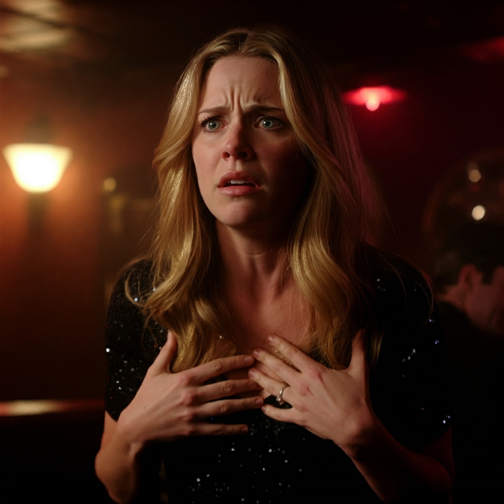 A woman in a jazz club looking upset | Source: No source