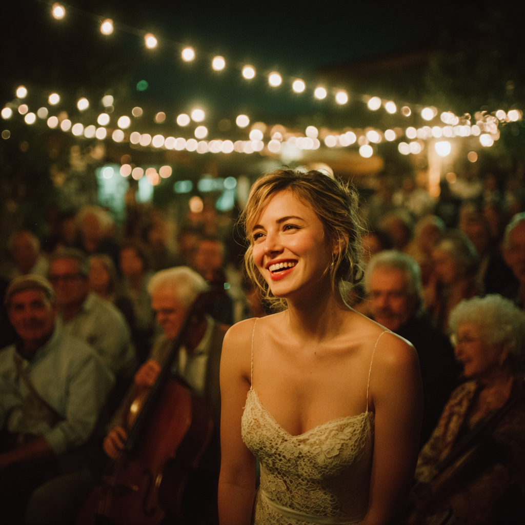 A happy bride at her wedding | Source: no source