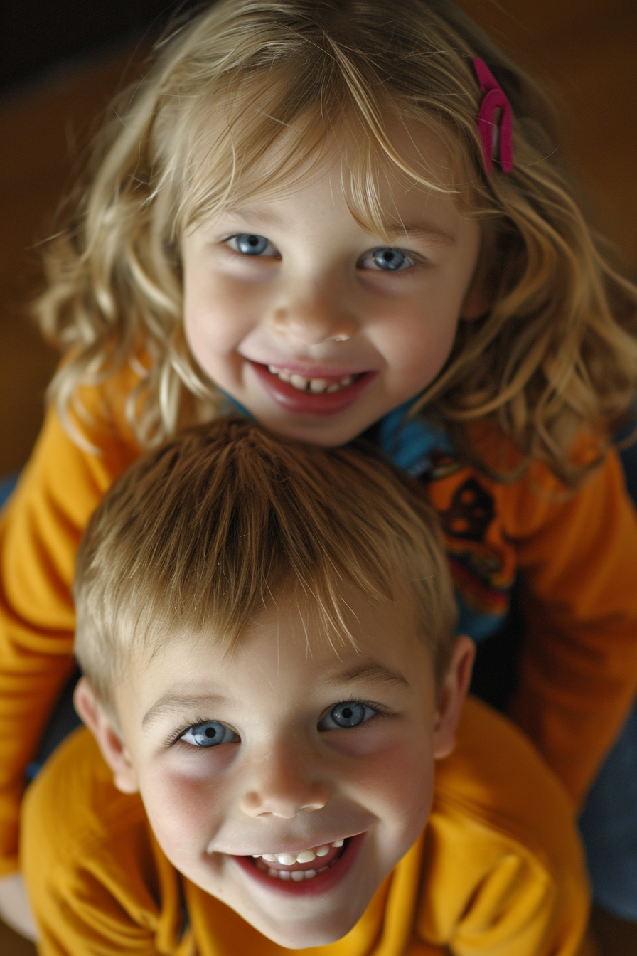 Two smiling children | Source: No source