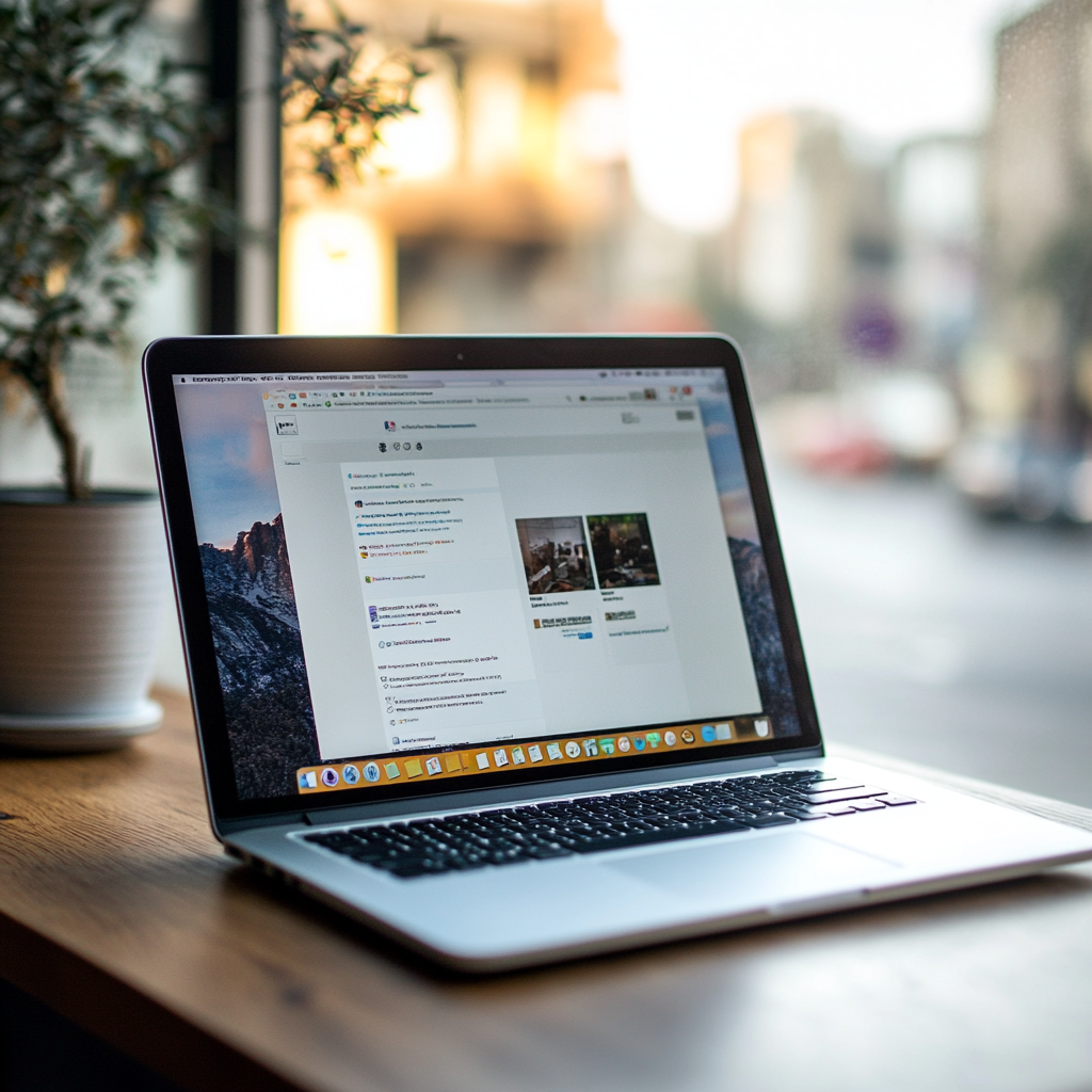 A laptop opened to Facebook | Source: no source