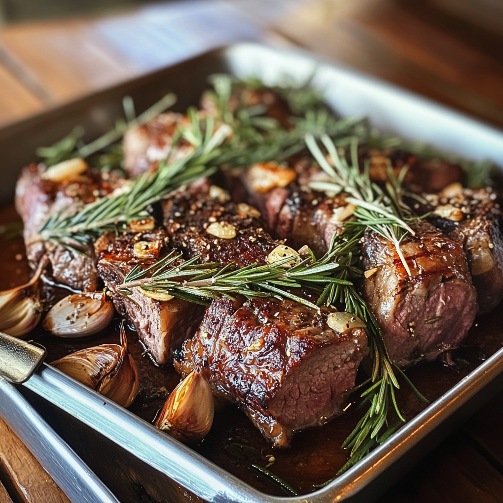 A tray of lamb | Source: No source