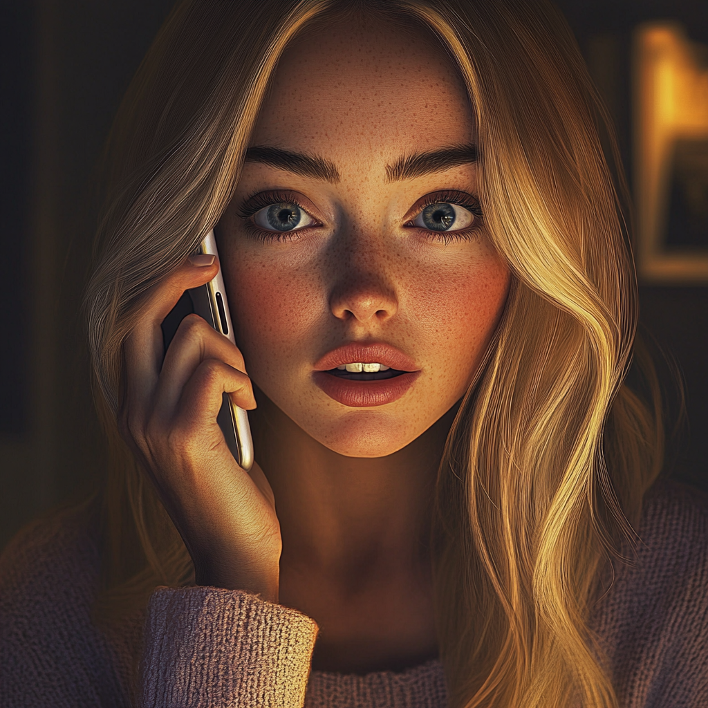 An agitated woman talking on the phone | Source: No source