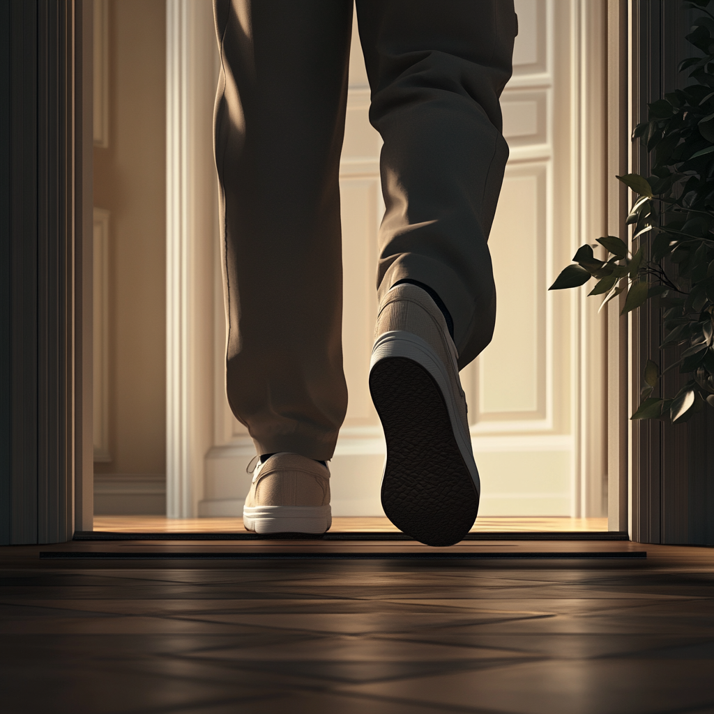 A man walking away | Source: No source