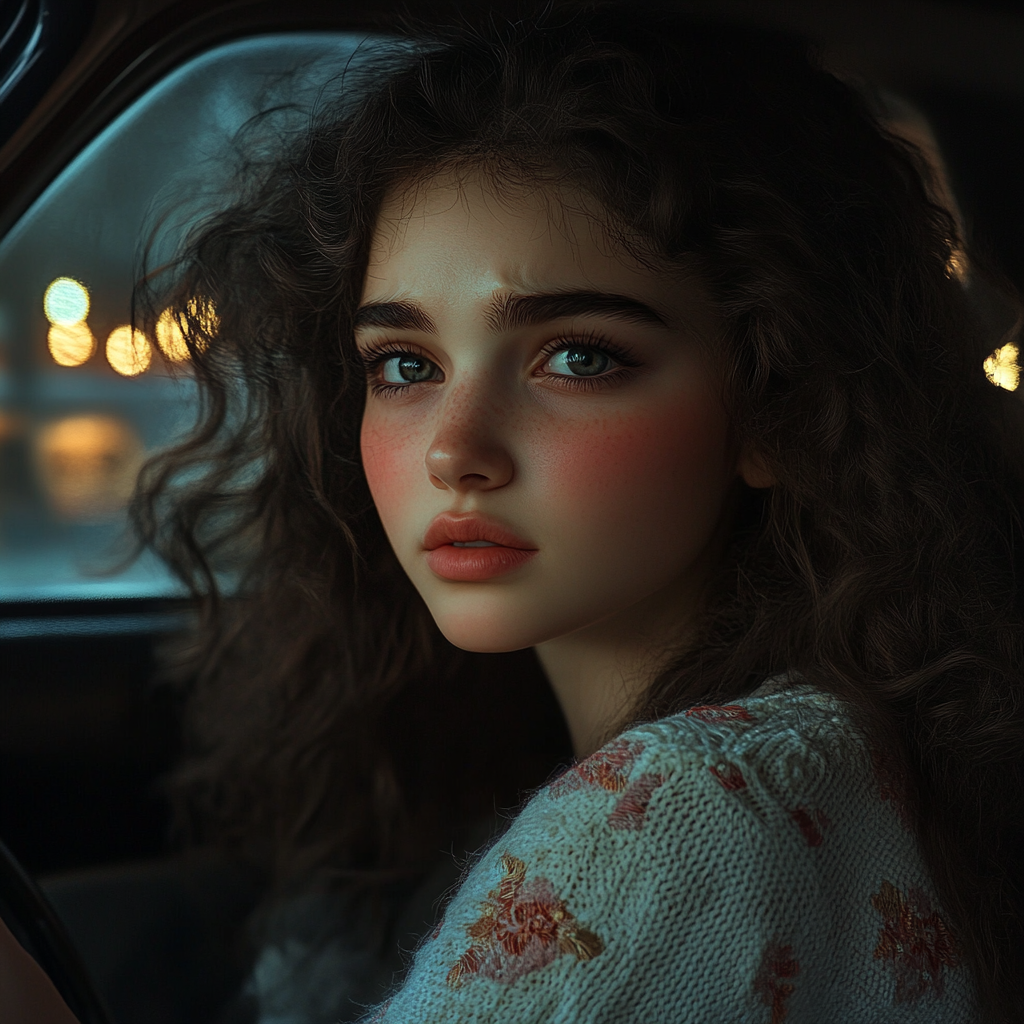 A heartbroken woman sitting in the car | Source: no source
