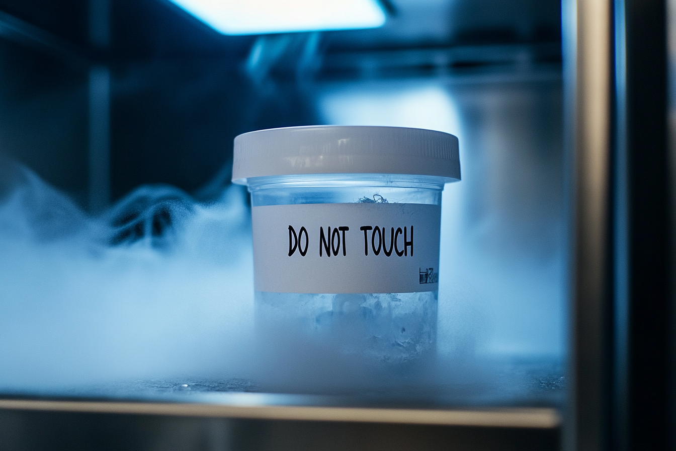 A container in a freezer | Source: No source