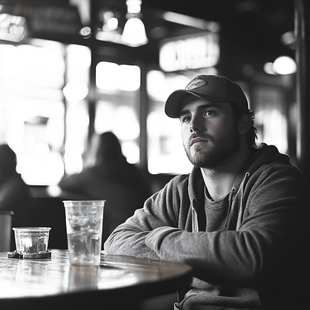A man sitting at restaurant | Source: no source