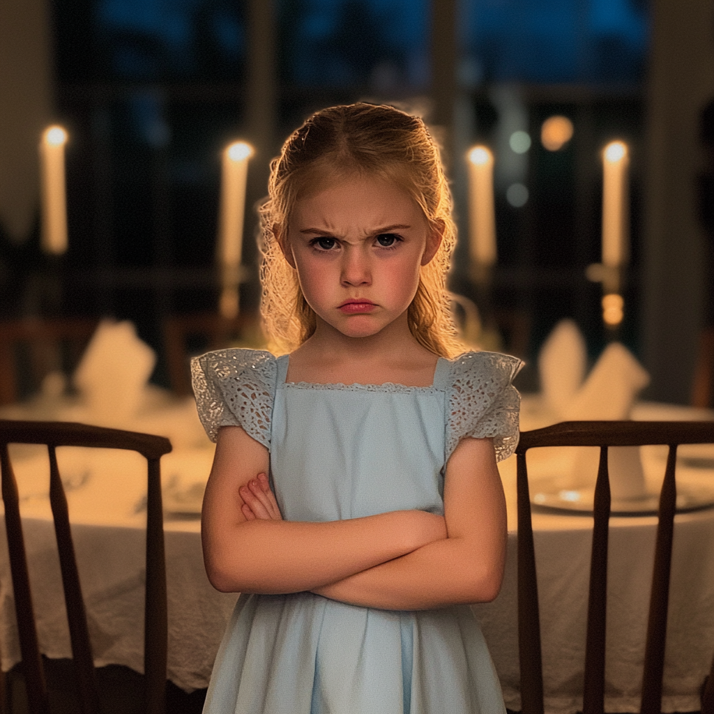 A frowning little girl | Source: No source