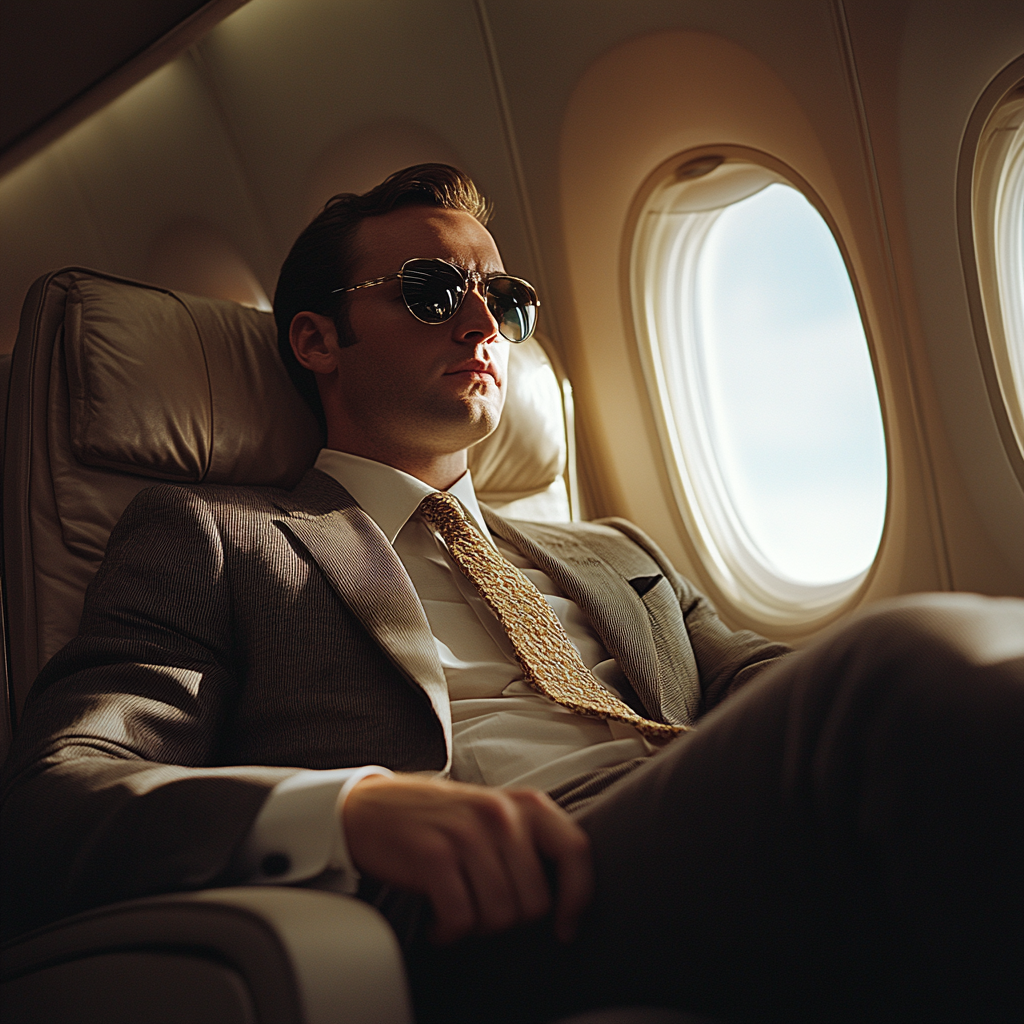 Mr. Thames, an arrogant local celebrity on a plane | Source: no source