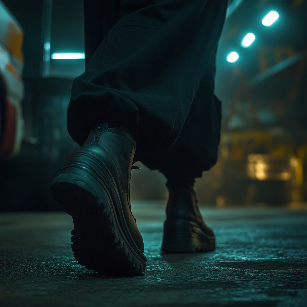 A woman walking in the garage | Source: no source