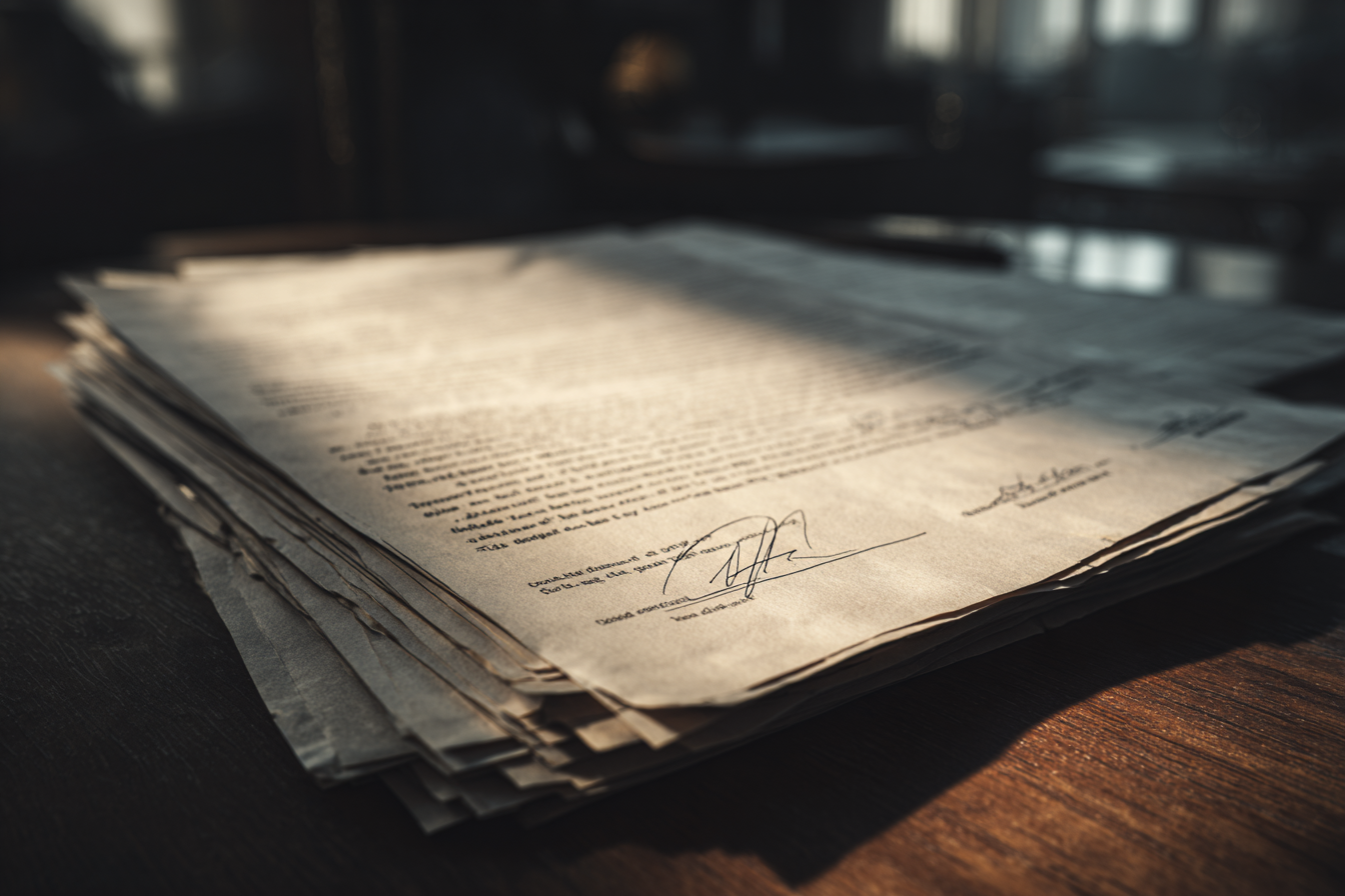 Documents on a table | Source: No source
