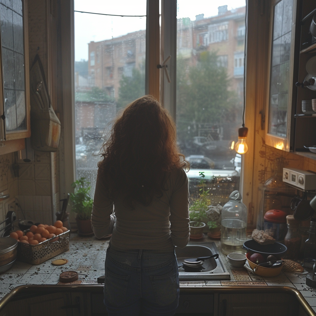 A strange woman in the kitchen | Source: No source