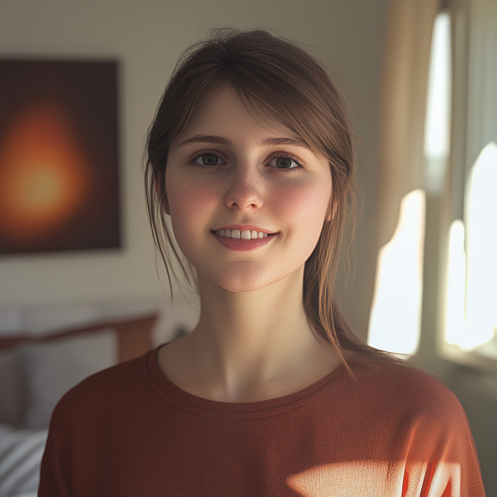 A young woman smiling | Source: No source