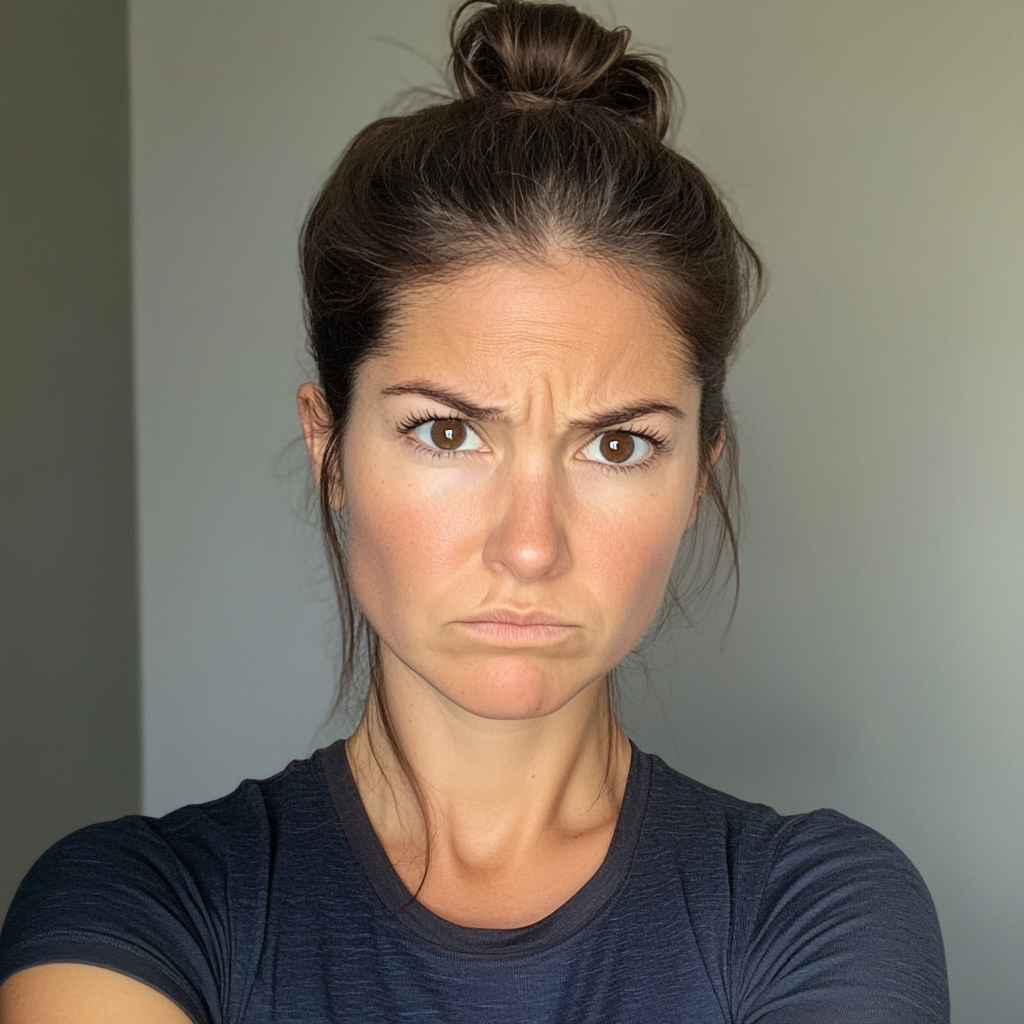 A frowning woman | Source: no source