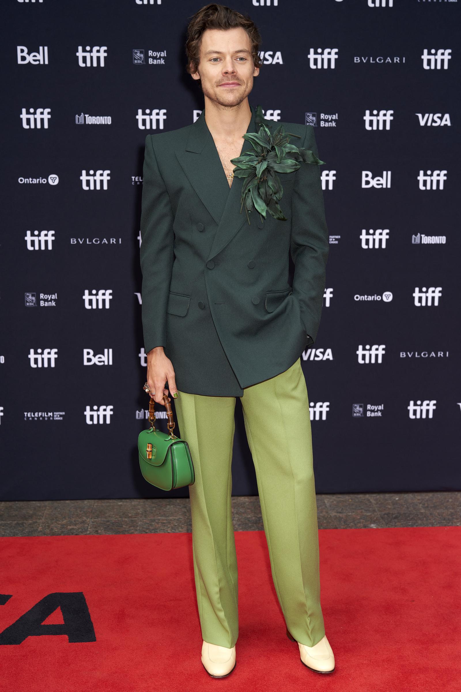 Harry Styles at the premiere of "My Policeman" during the Toronto International Film Festival on September 11, 2022, in Canada. | Source: Getty Images