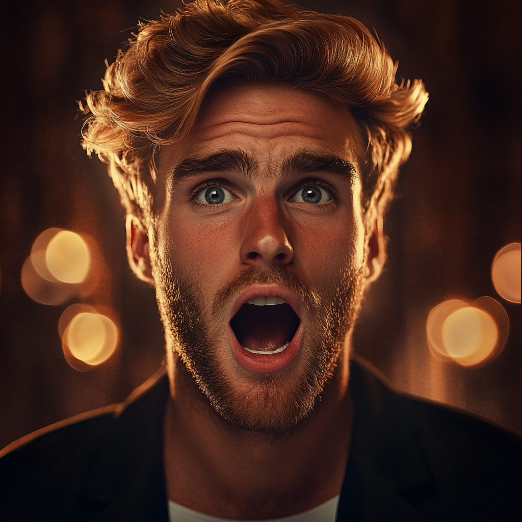 A horrified man at a party | Source: no source
