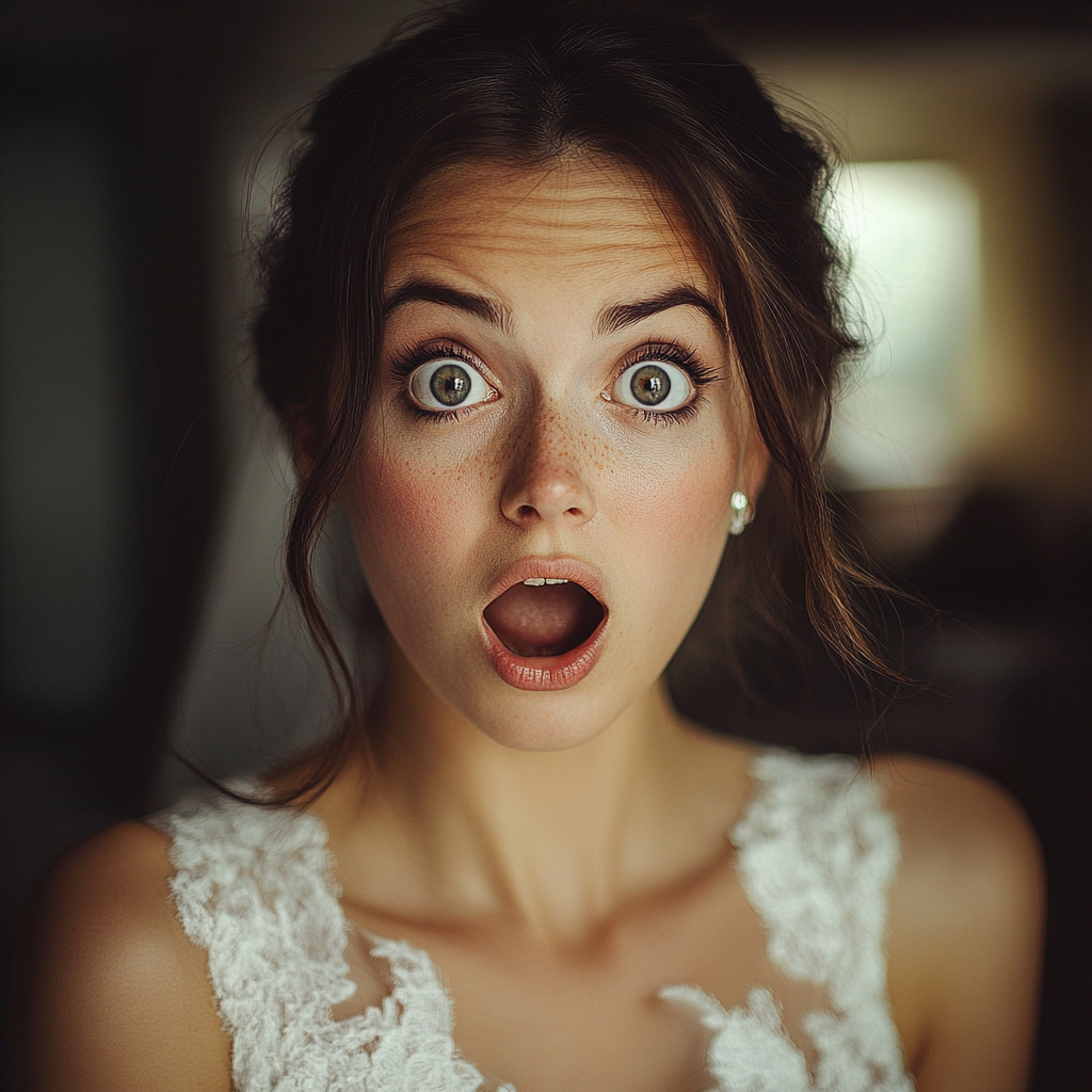 A shocked bride | Source:  no source
