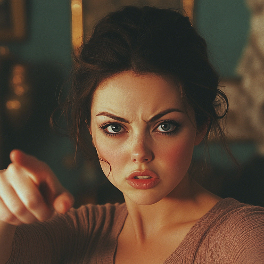 An angry woman pointing a finger | Source: No source