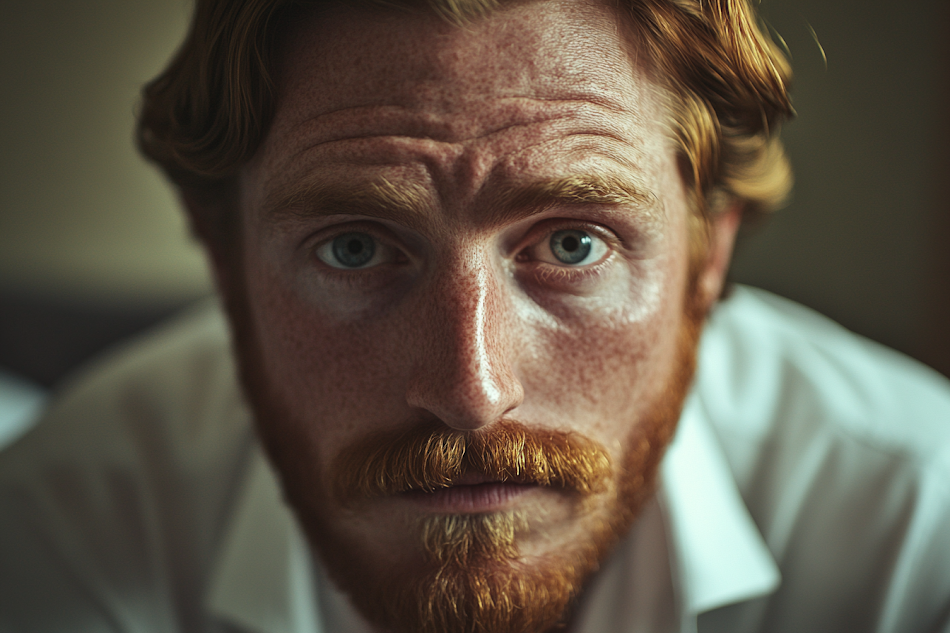 Portrait of a man sitting on the couch | Source: no source