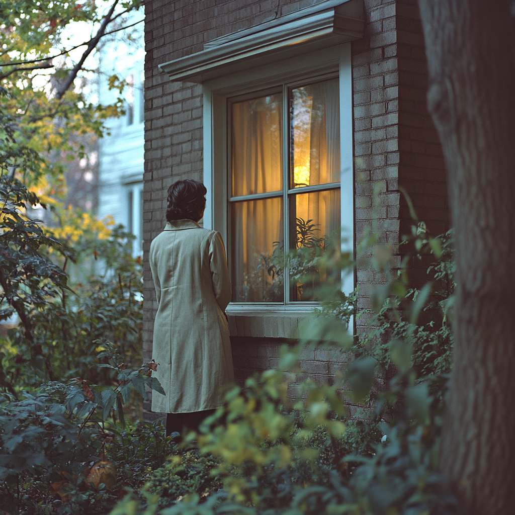 A woman looking through a window | Source: no source