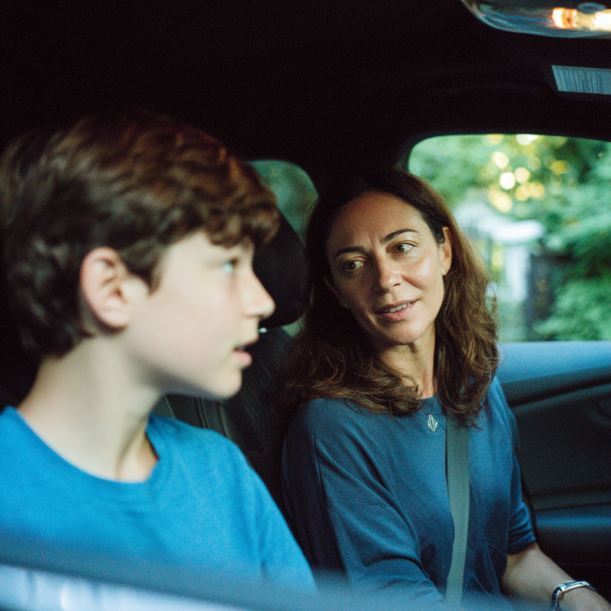 A mother and son talking | Source: No source