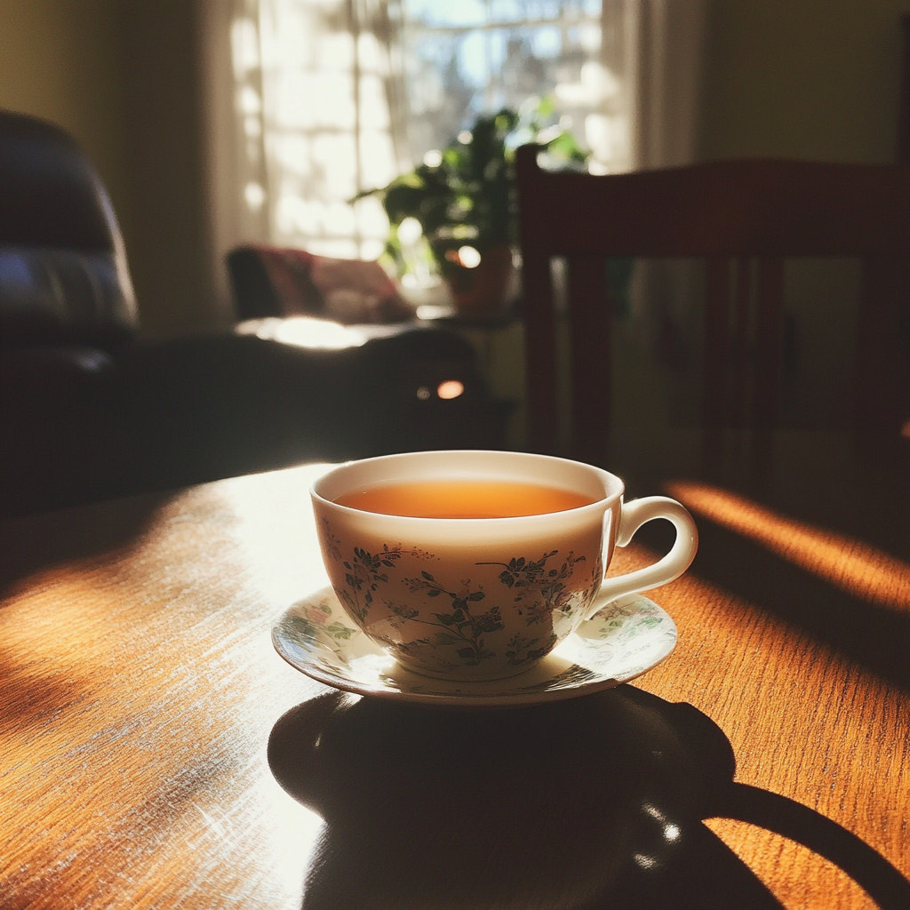 A cup of tea on a table | Source: no source