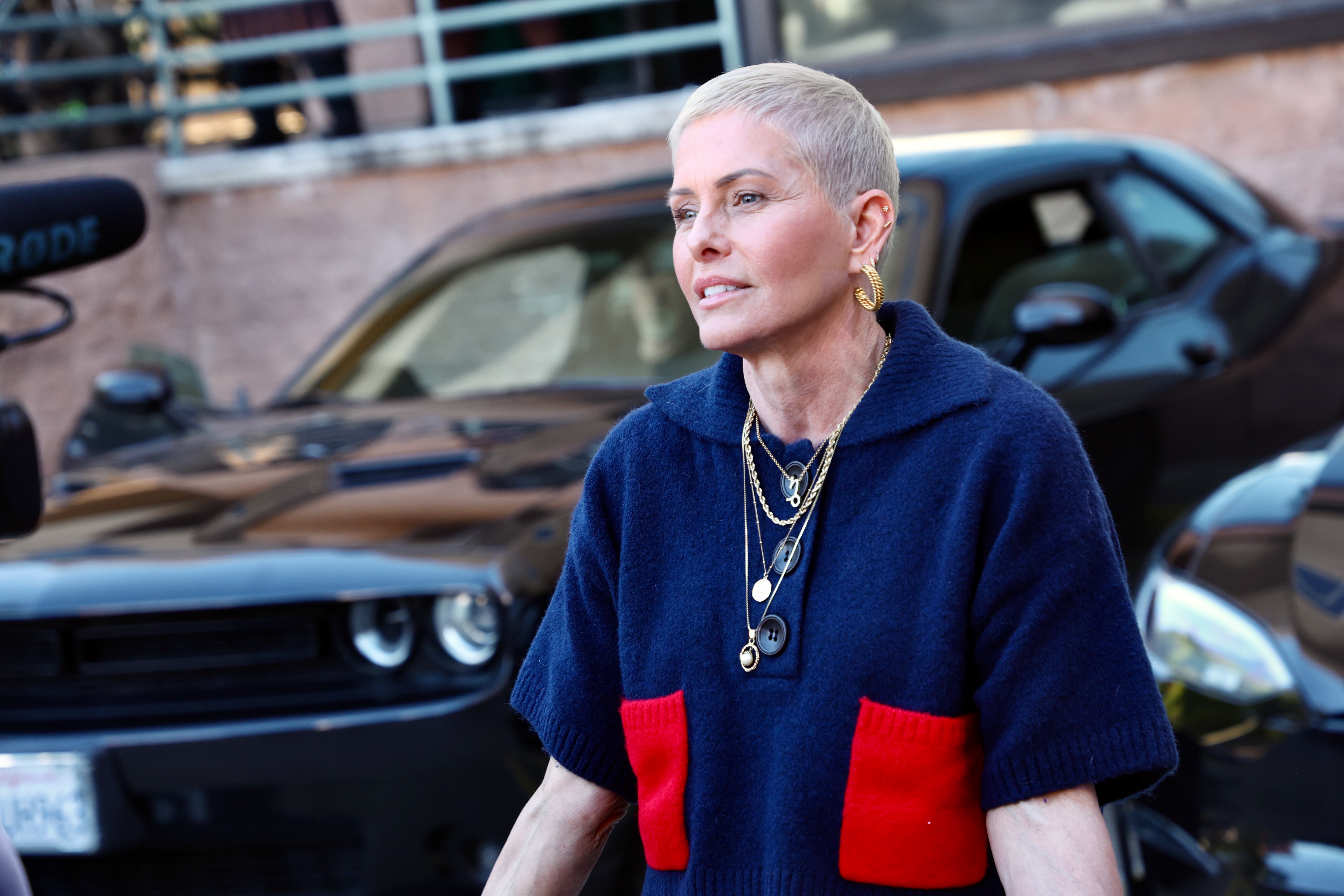The "Baywatch" star attends the Los Angeles Mission + Hope the Mission Thanksgiving Meal Service on November 26, 2025 in Los Angeles, California. | Source: Getty Images