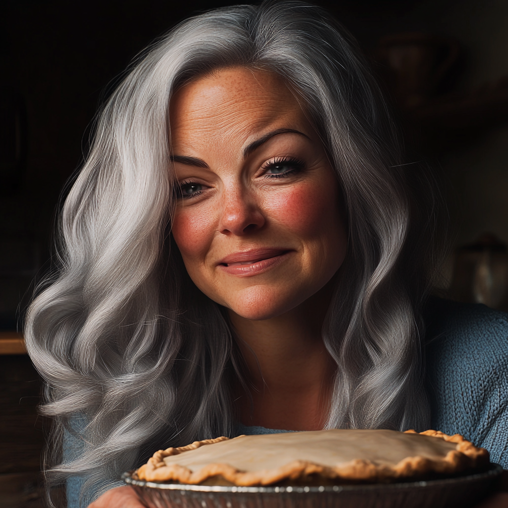 A woman baking a pie | Source: no source