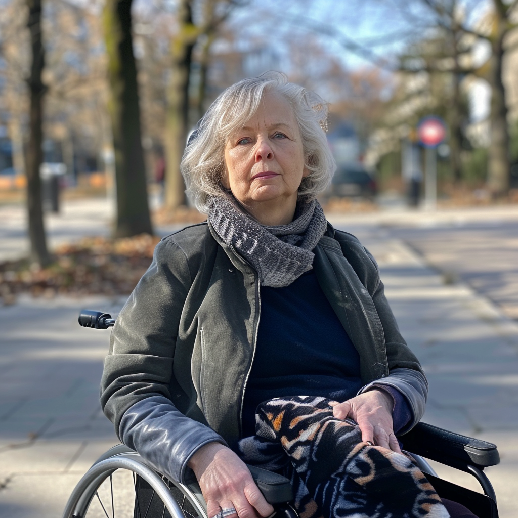 A woman in a wheelchair | Source: No source