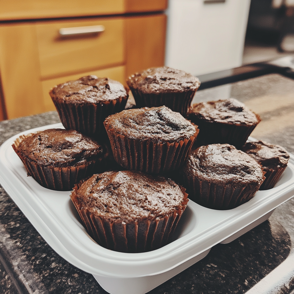 A batch of chocolate muffins | Source: no source