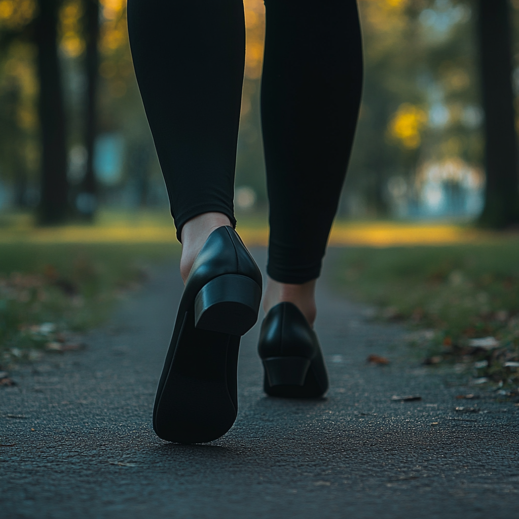 A woman walking away | Source: no source