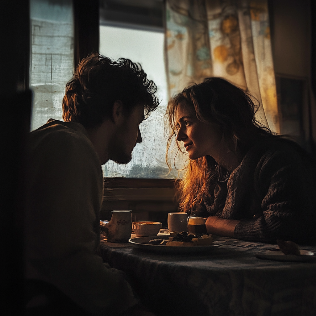 Struggling couple inside their modest home | Source: No source