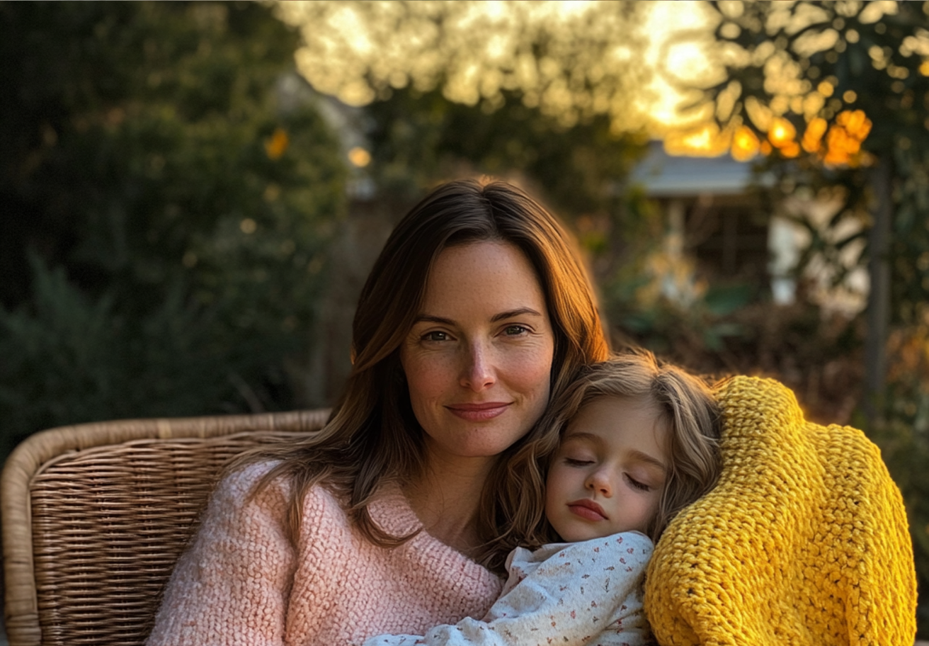 A woman holding a sleeping child | Source: no source