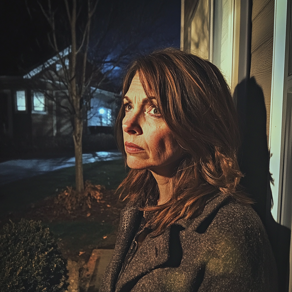 An upset woman standing outside | Source: no source