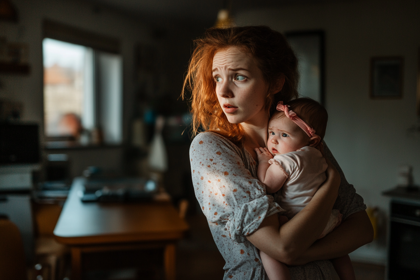 A woman holding a baby | Source: No source