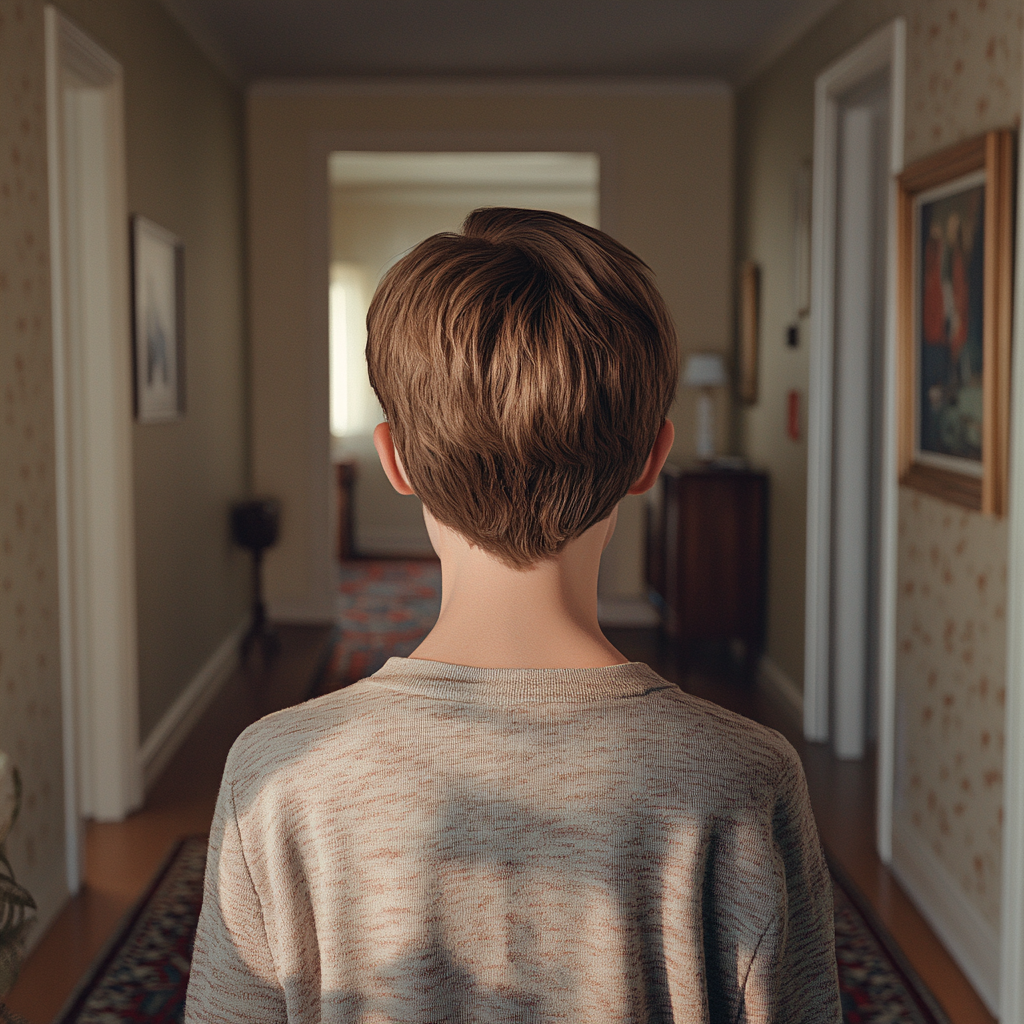A boy standing in his house | Source: no source