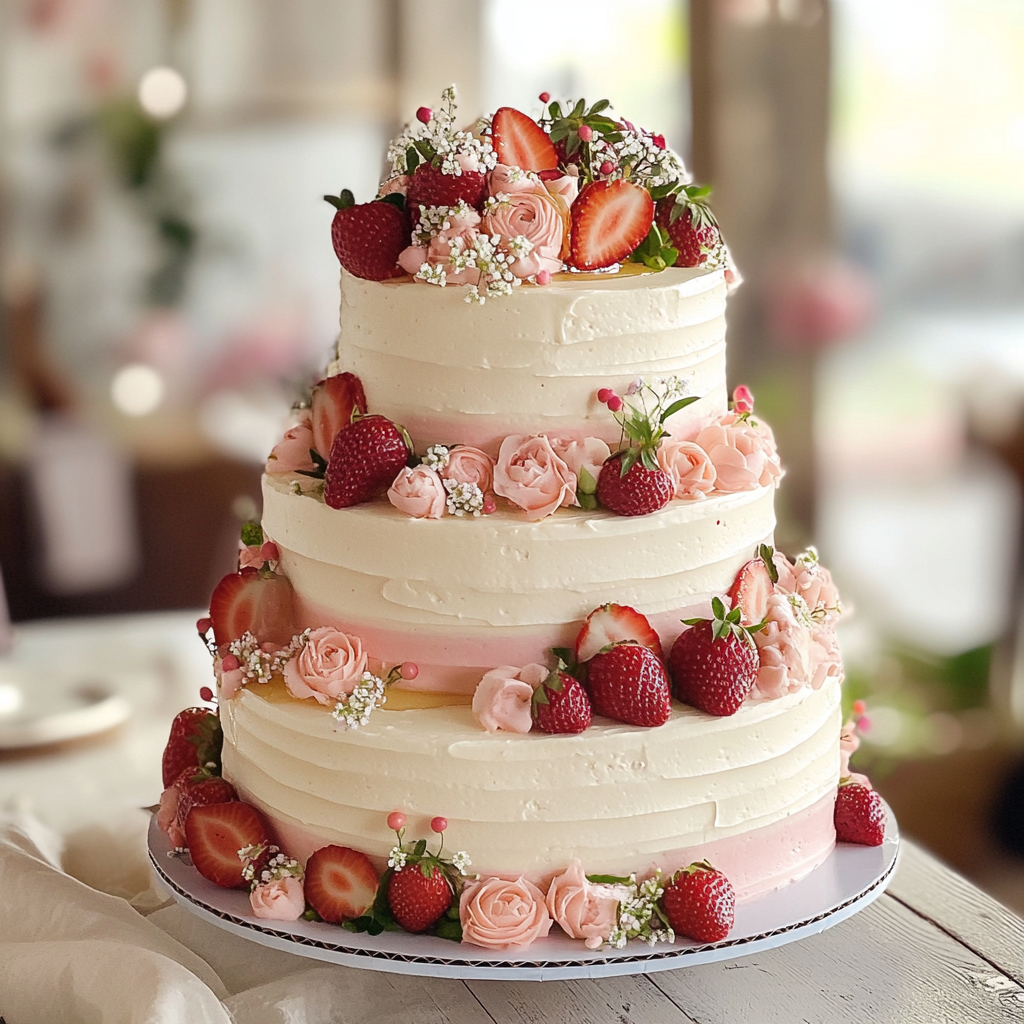 A beautiful wedding cake | Source: No source
