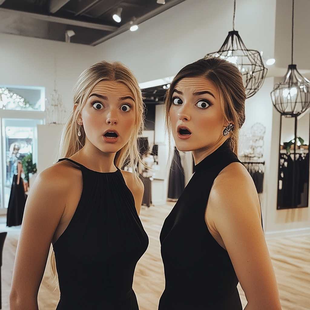 Two fearful saleswomen | Source: No source